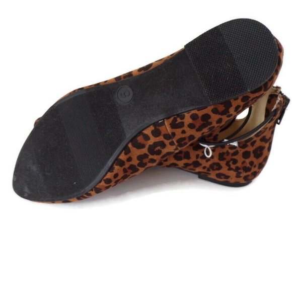 Girls Leopard Print Flats Size 5 WS2208 - Picture 7 of 7